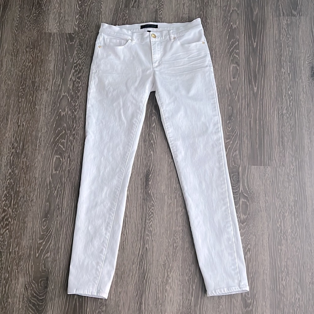 NWOT JUICY COUTURE White Skinny Low Rise Jeans, 27